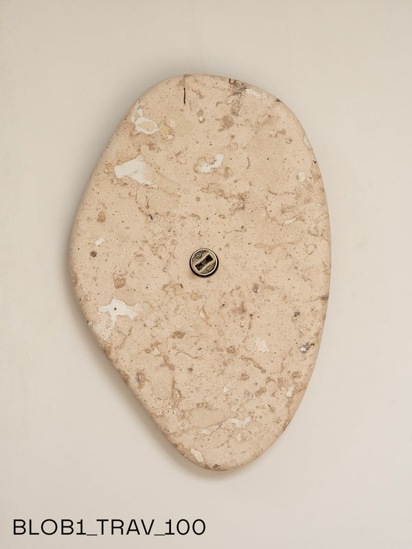 Blob Sconce #1 - Travertine