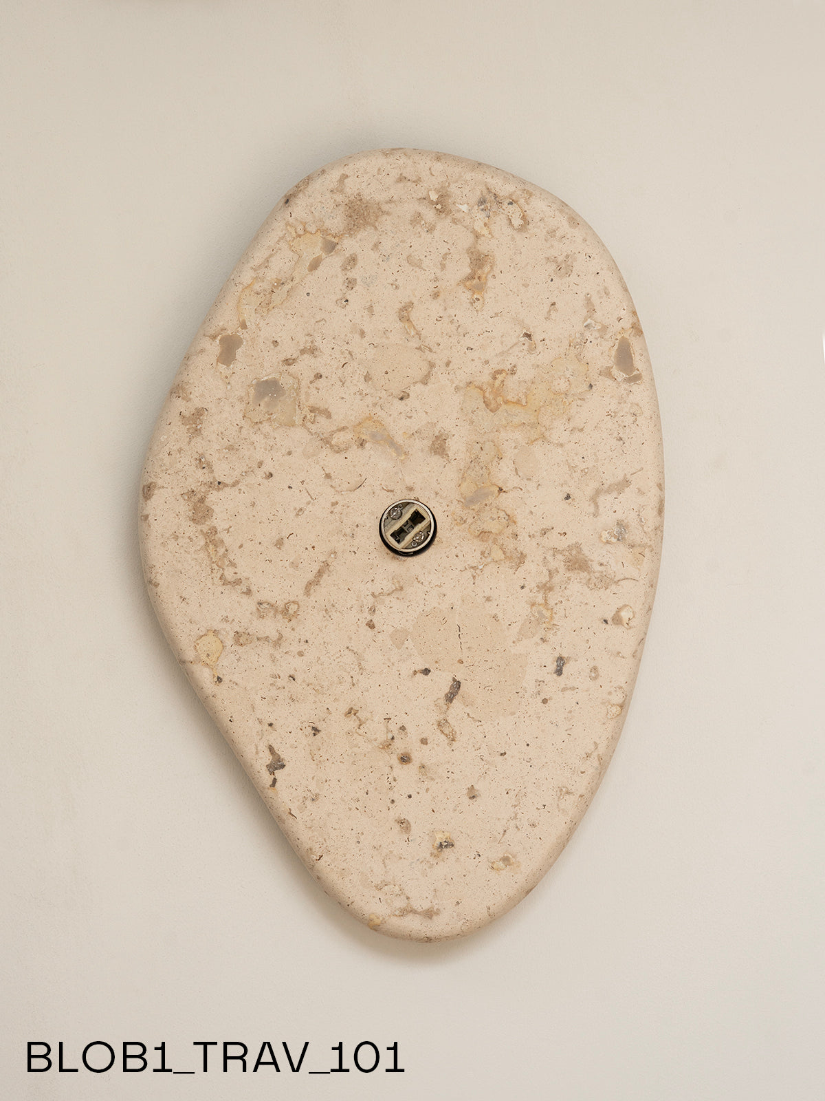 Blob Sconce #1 - Travertine