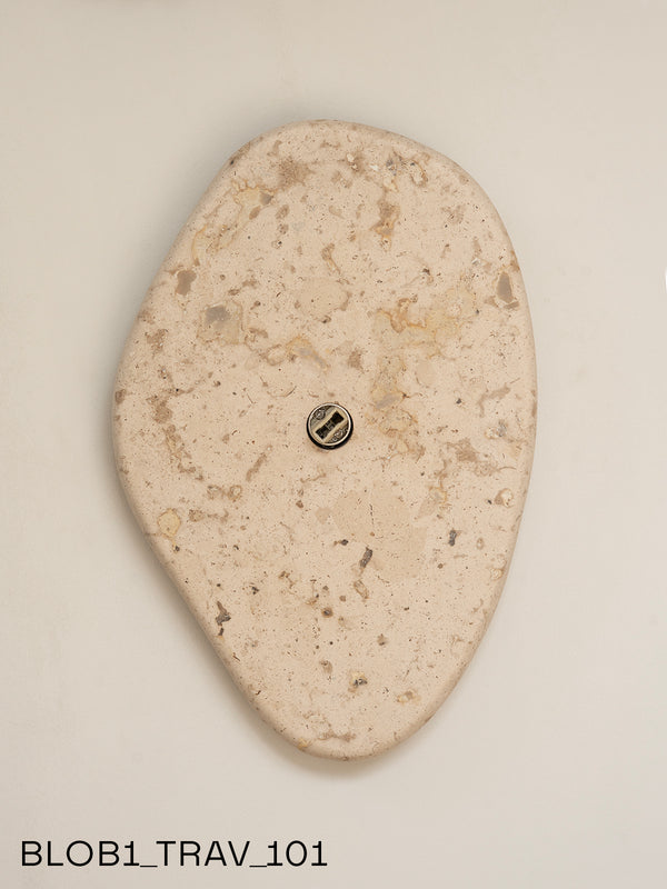 Blob Sconce #1 - Travertine