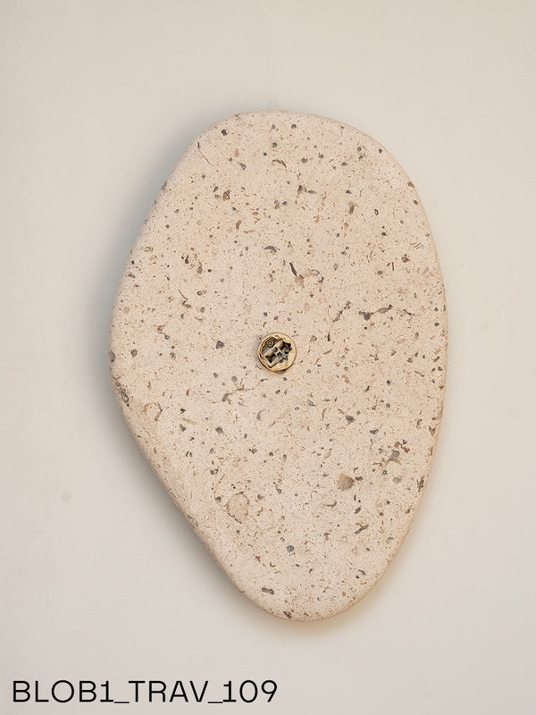 Blob Sconce #1 - Travertine