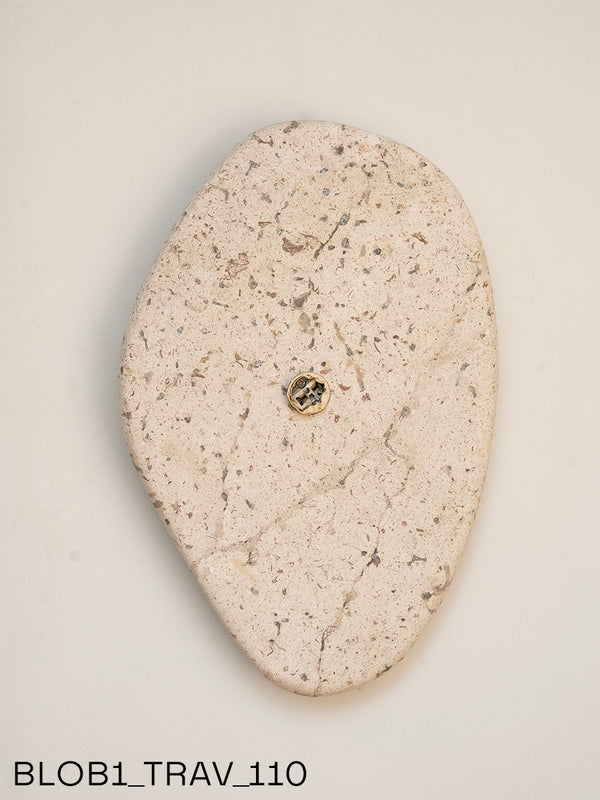 Blob Sconce #1 - Travertine