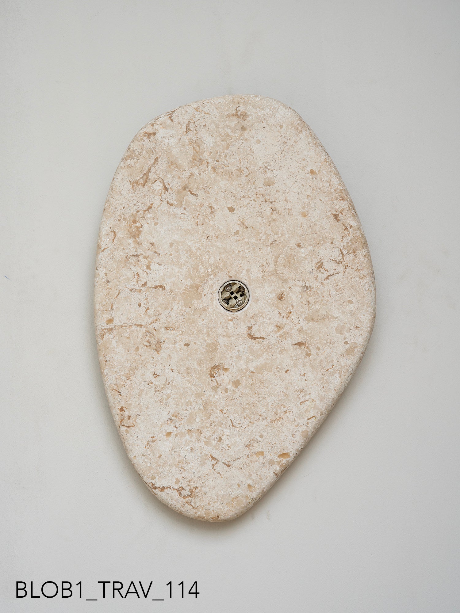 Blob Sconce #1 - Travertine