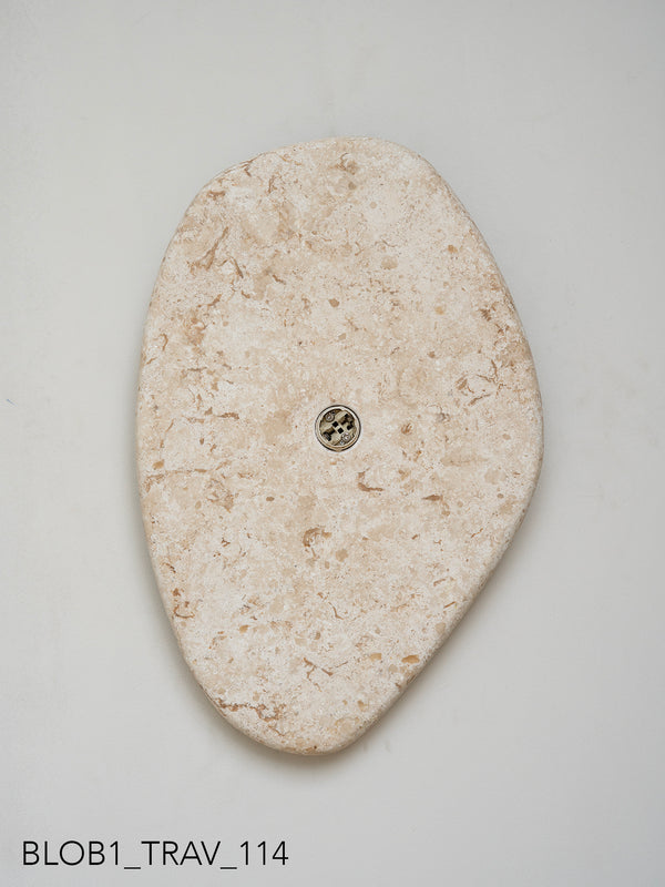 Blob Sconce #1 - Travertine