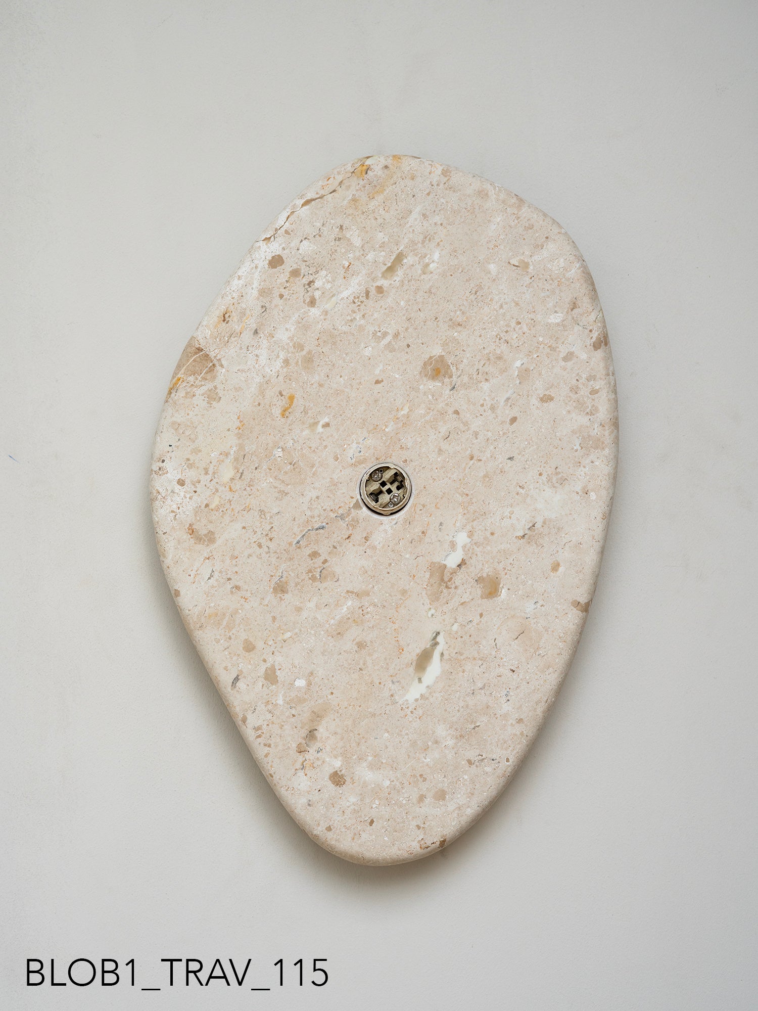 Blob Sconce #1 - Travertine