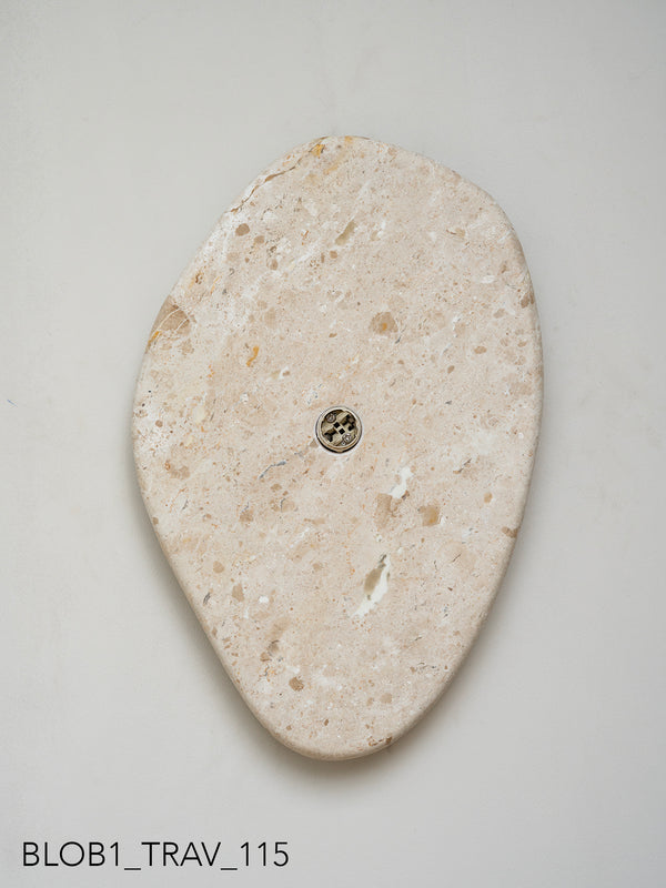 Blob Sconce #1 - Travertine