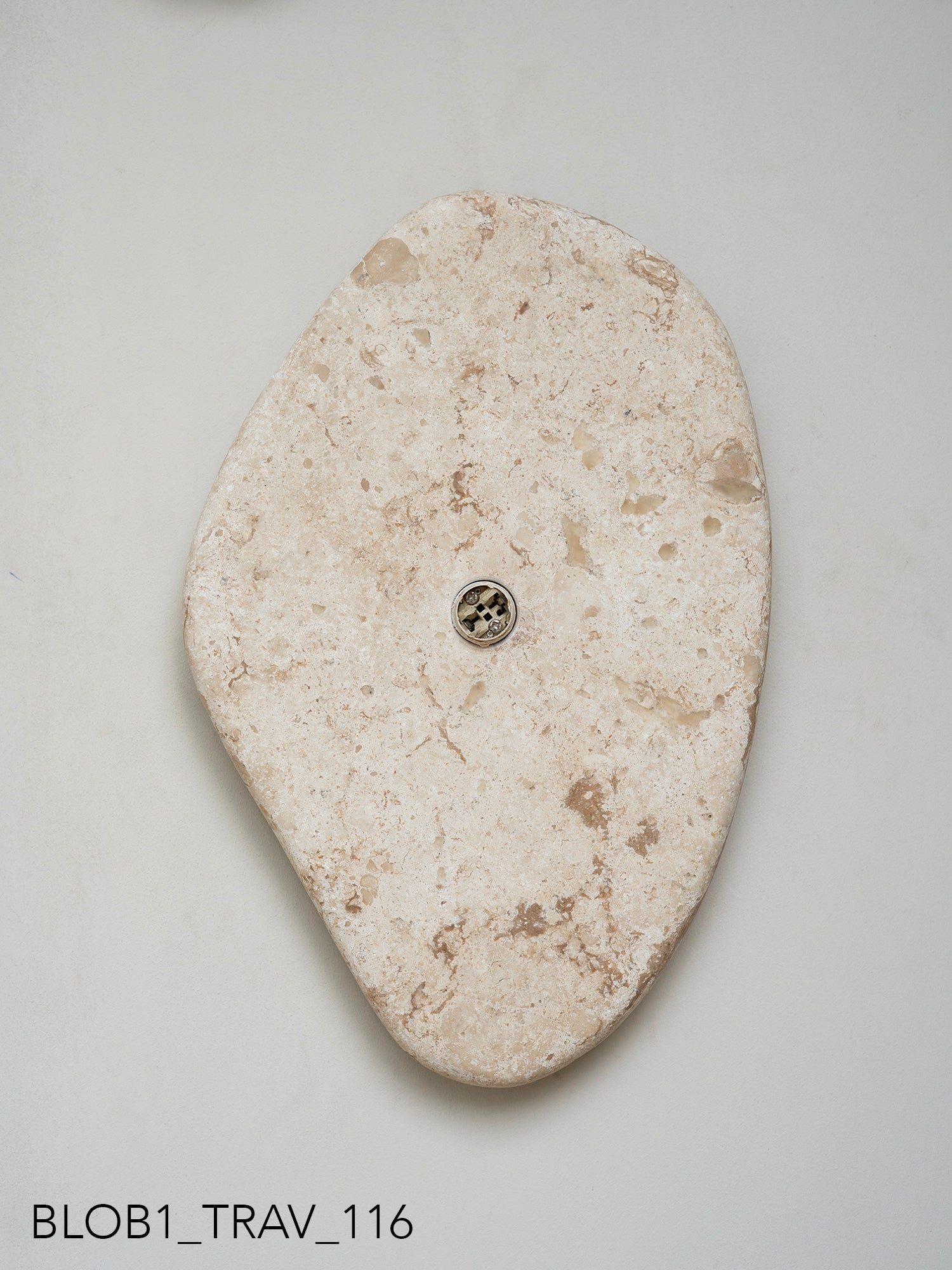Blob Sconce #1 - Travertine