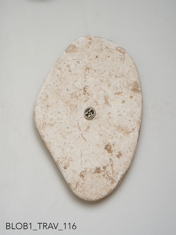 Blob Sconce #1 - Travertine