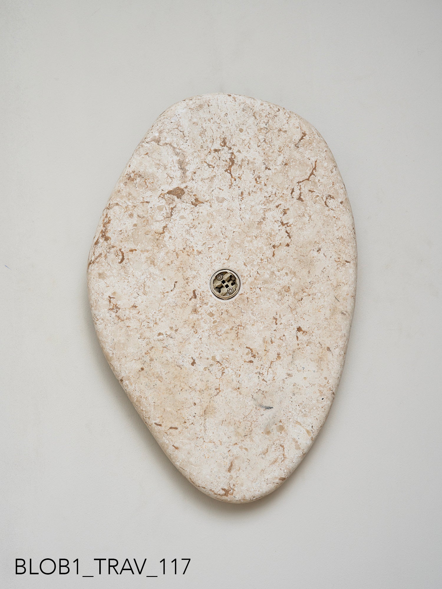 Blob Sconce #1 - Travertine