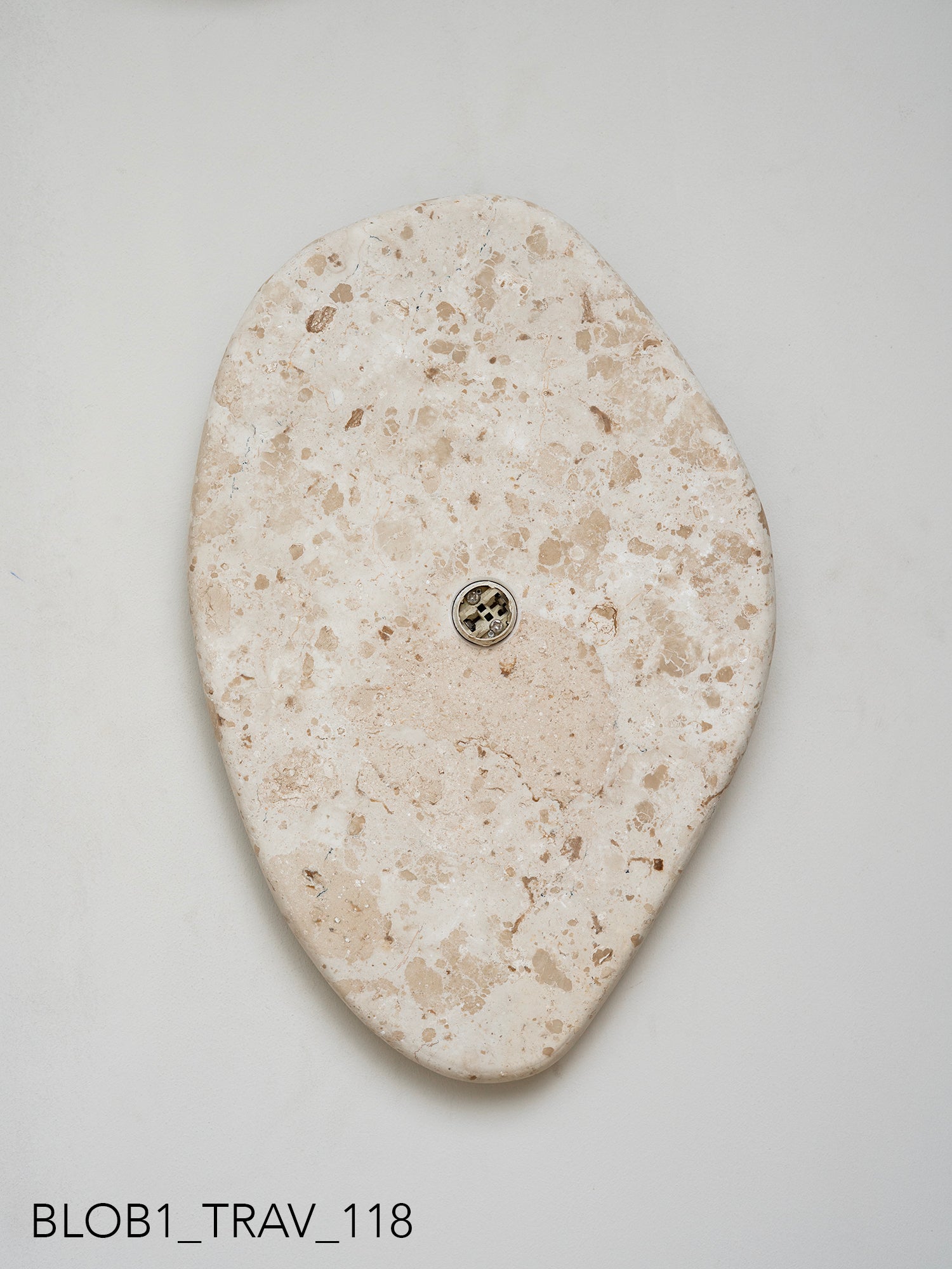 Blob Sconce #1 - Travertine