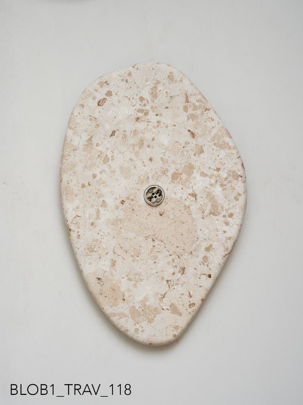 Blob Sconce #1 - Travertine