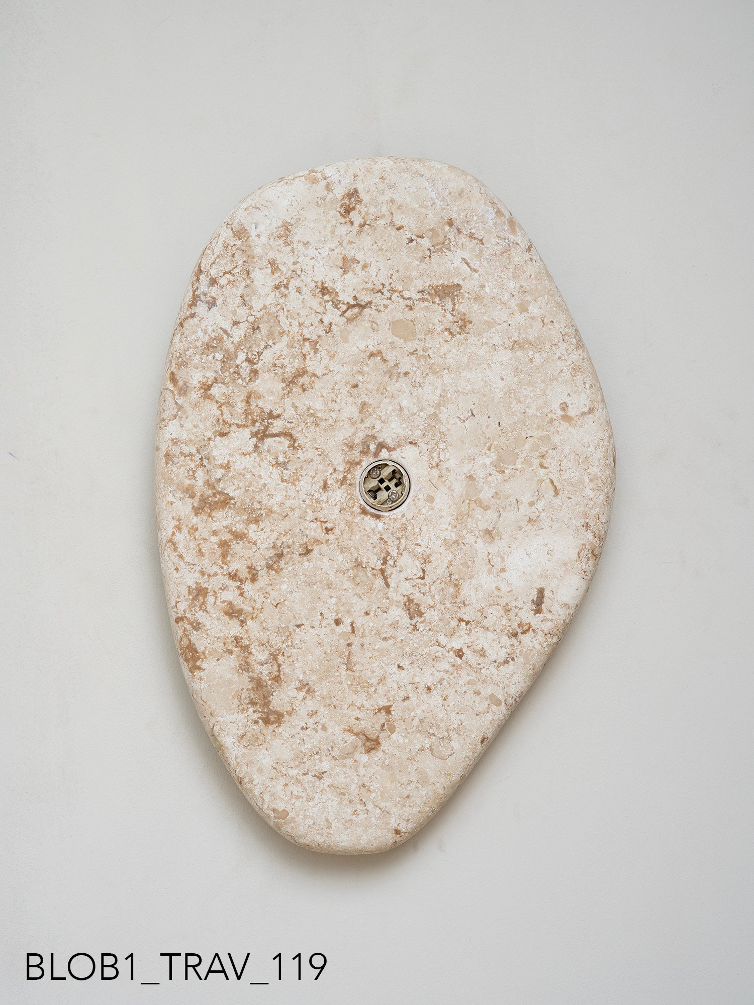Blob Sconce #1 - Travertine