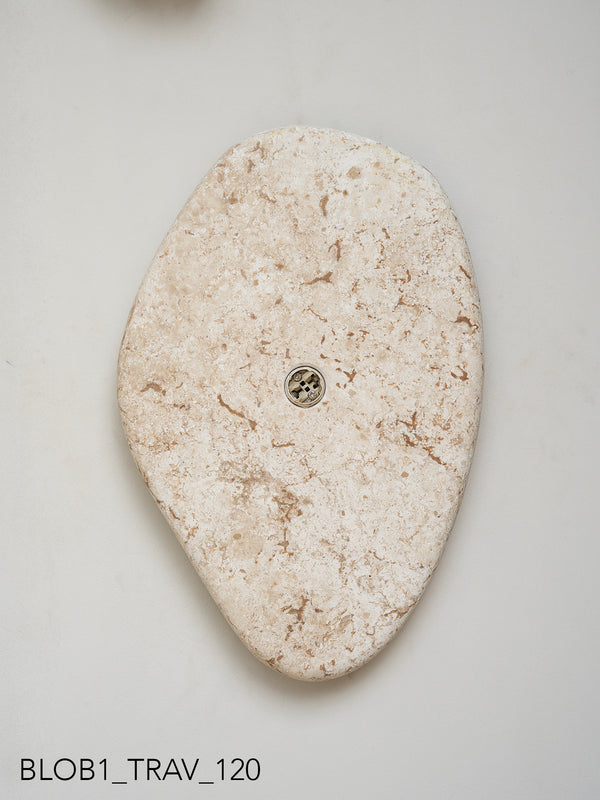Blob Sconce #1 - Travertine