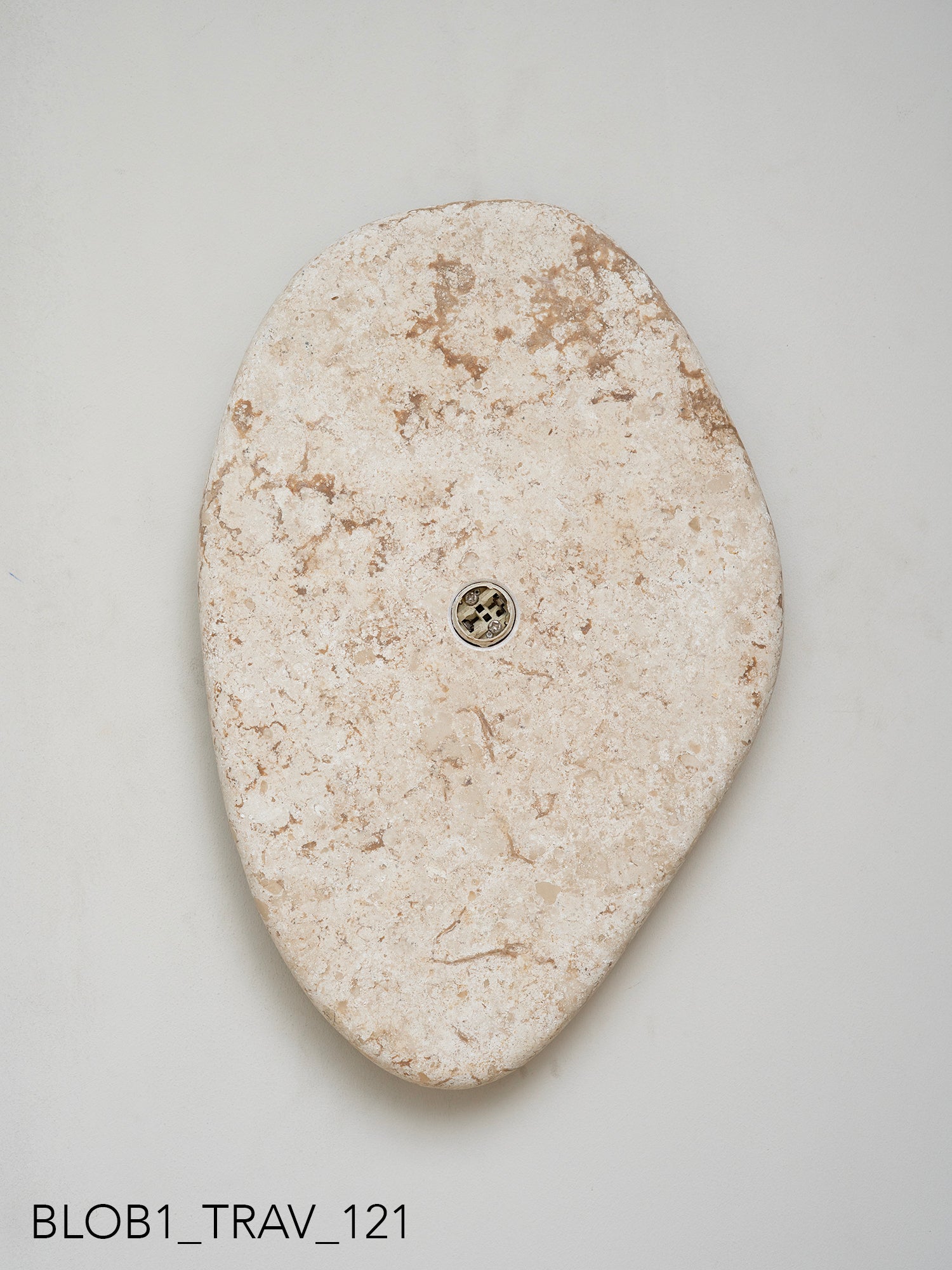 Blob Sconce #1 - Travertine