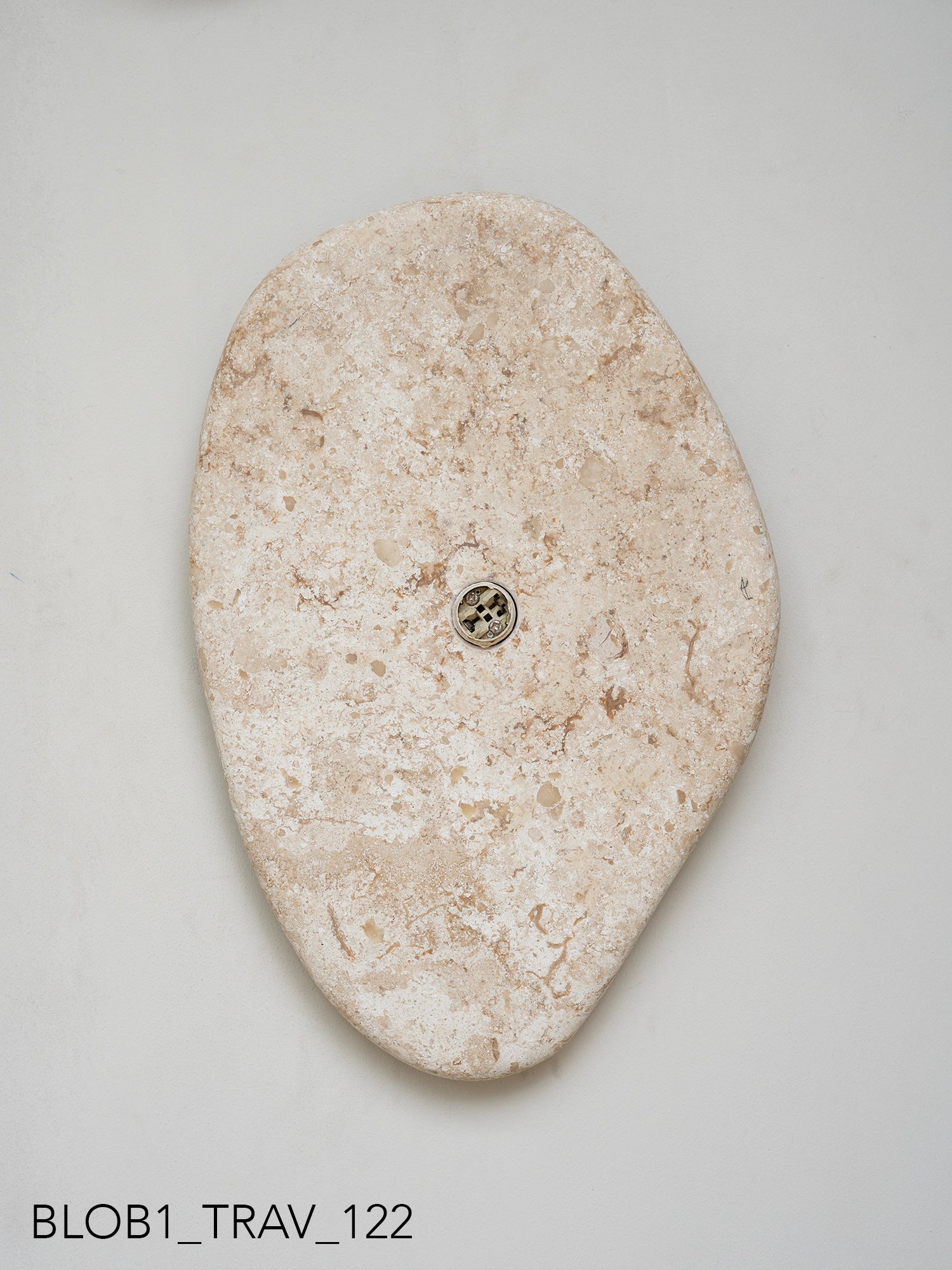 Blob Sconce #1 - Travertine