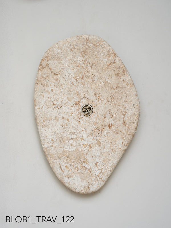 Blob Sconce #1 - Travertine
