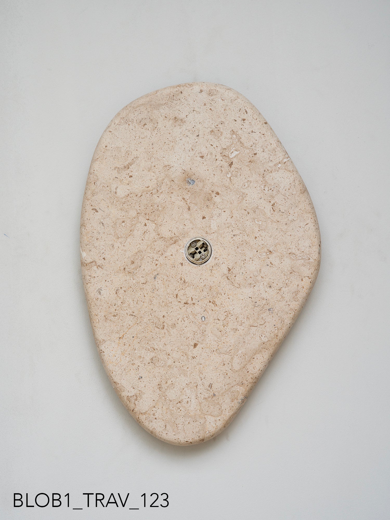 Blob Sconce #1 - Travertine