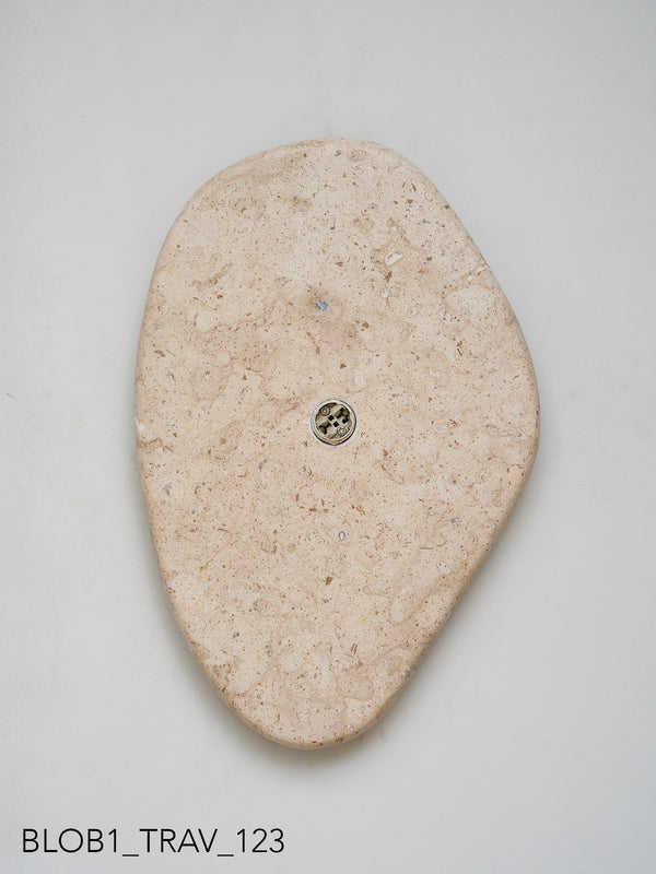 Blob Sconce #1 - Travertine