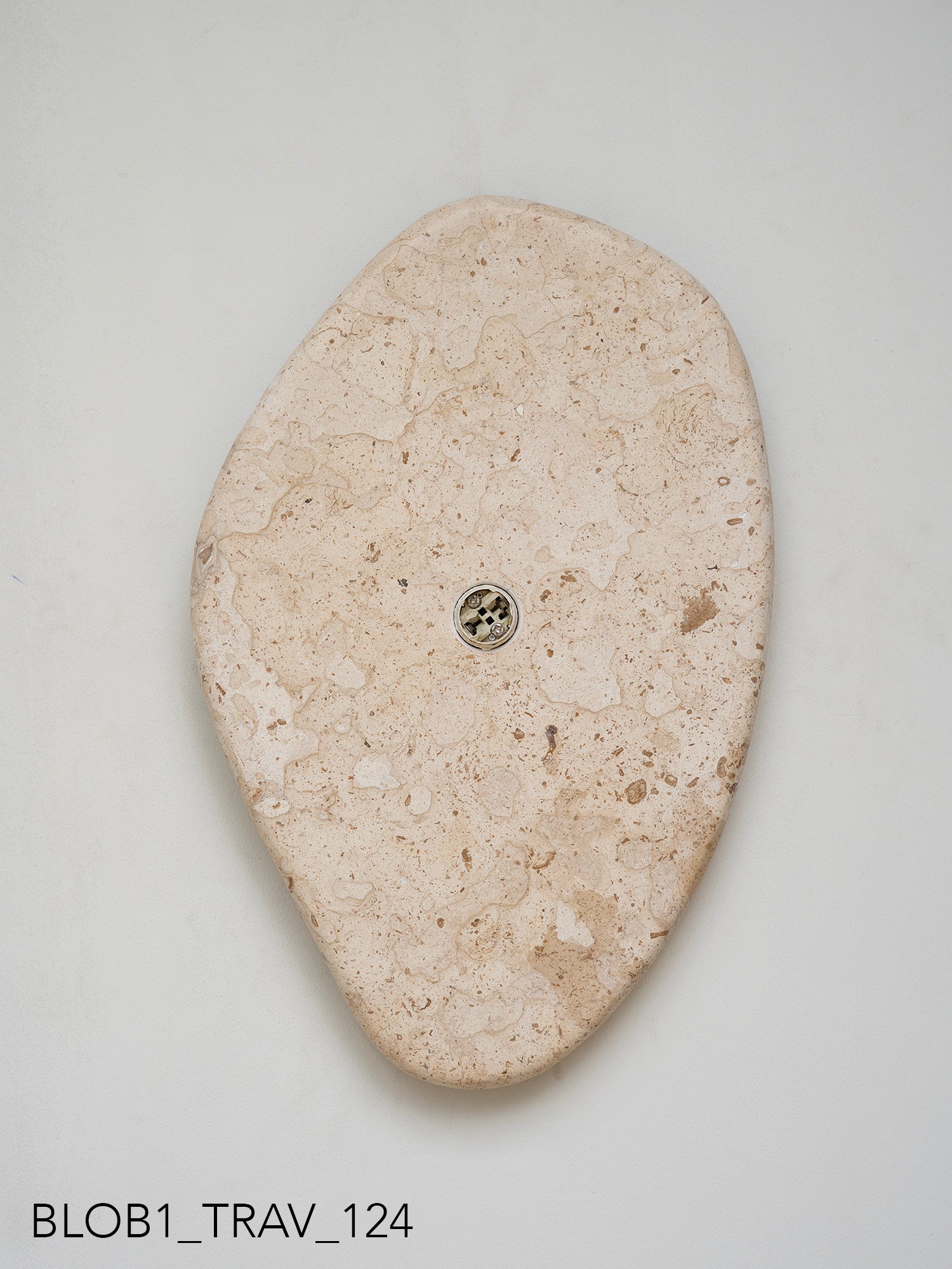 Blob Sconce #1 - Travertine