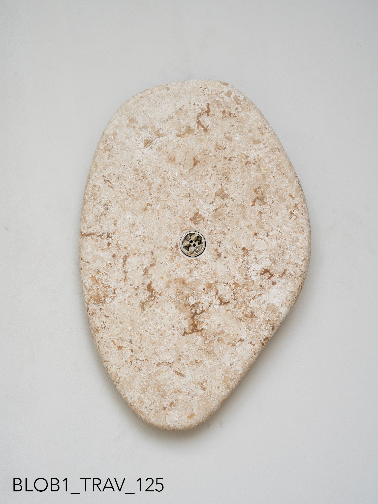 Blob Sconce #1 - Travertine