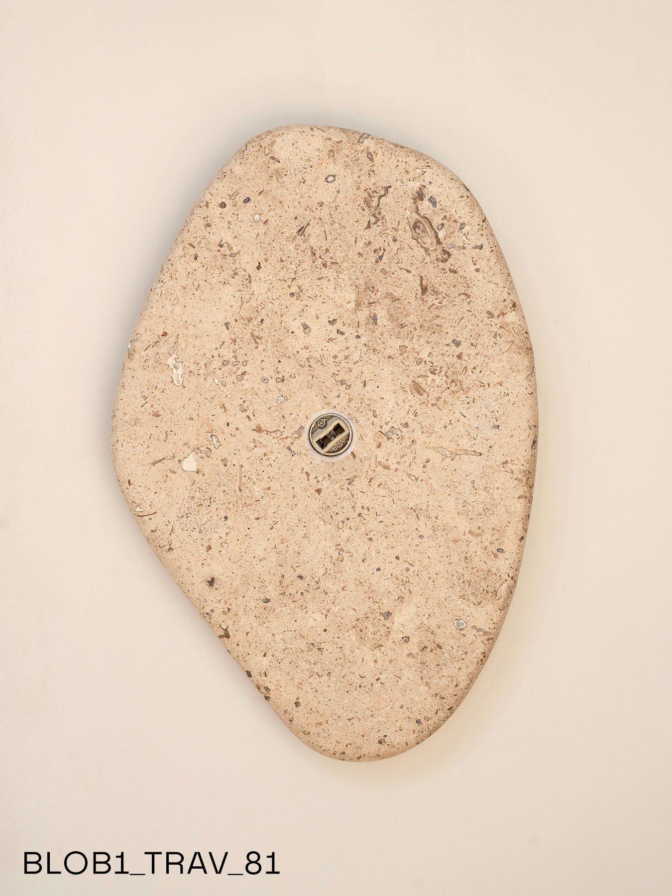 Blob Sconce #1 - Travertine