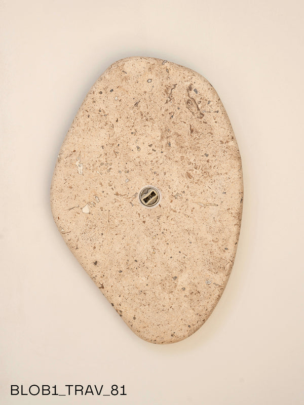 Blob Sconce #1 - Travertine