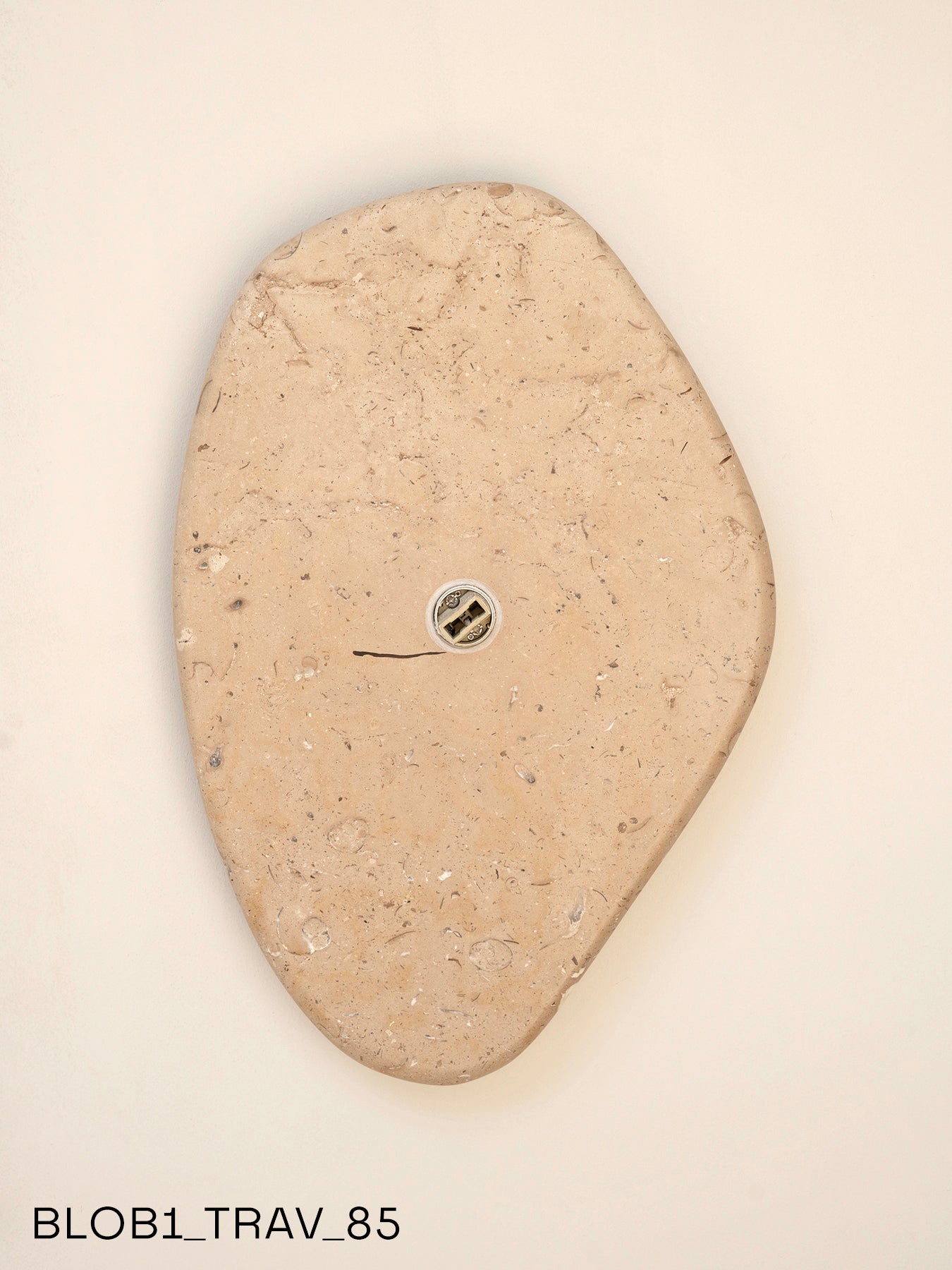 Blob Sconce #1 - Travertine