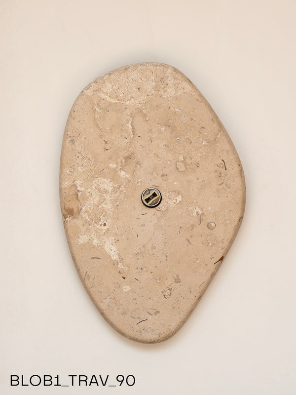 Blob Sconce #1 - Travertine
