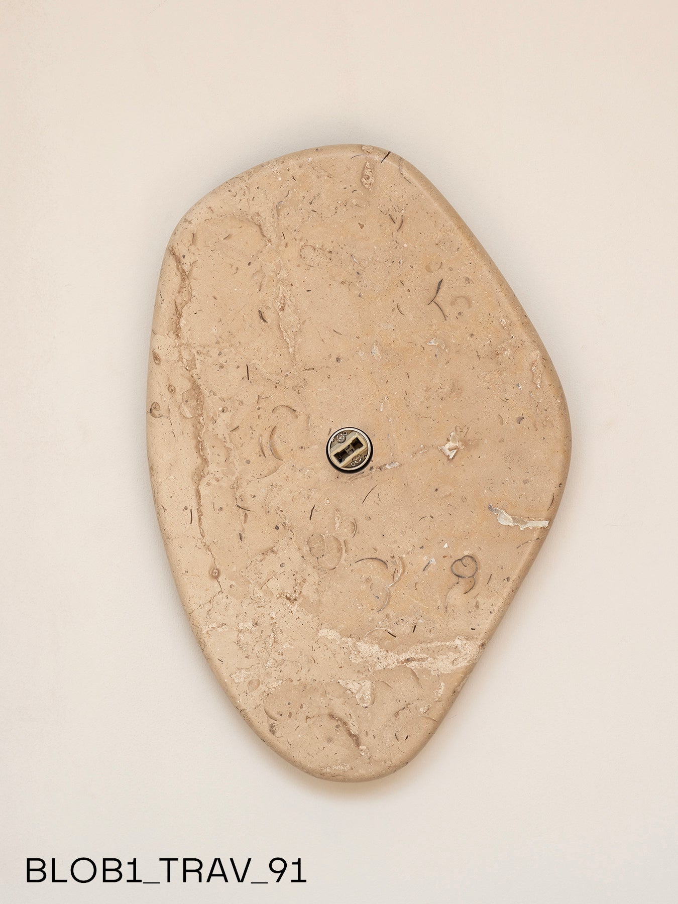 Blob Sconce #1 - Travertine