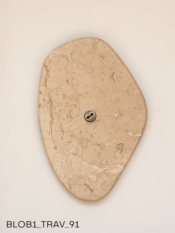 Blob Sconce #1 - Travertine