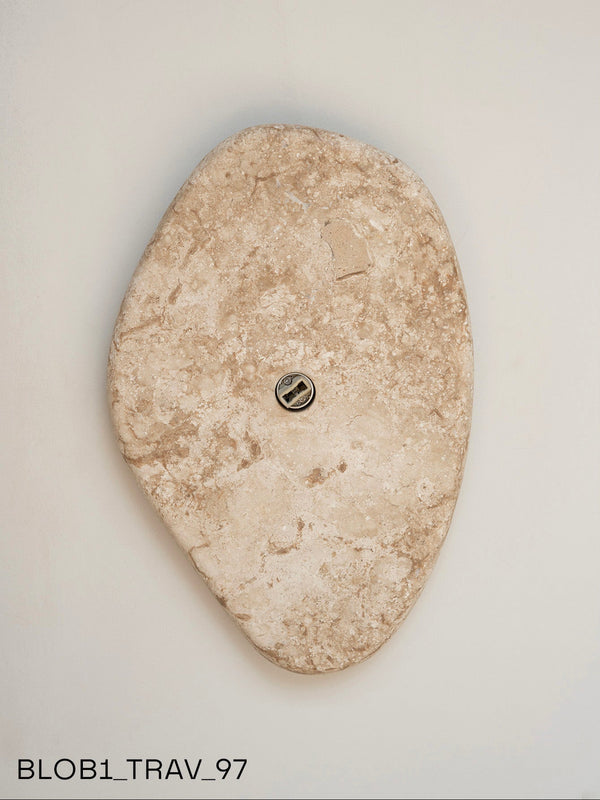 Blob Sconce #1 - Travertine