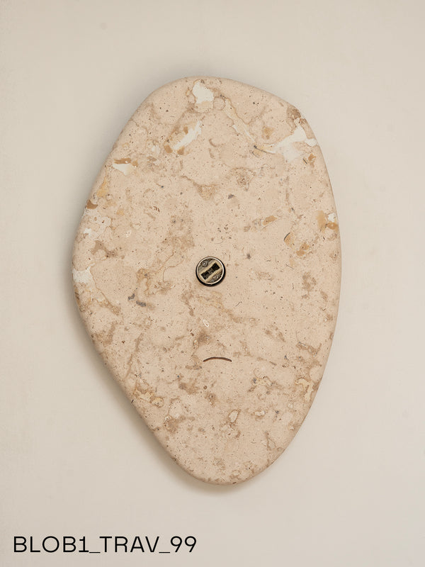 Blob Sconce #1 - Travertine
