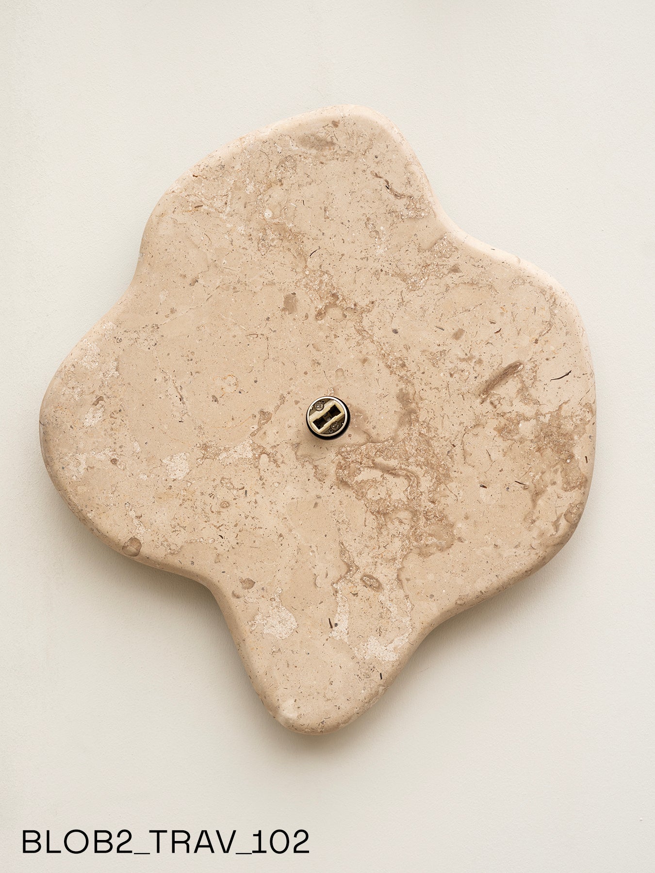 Blob Sconce #2 - Travertine