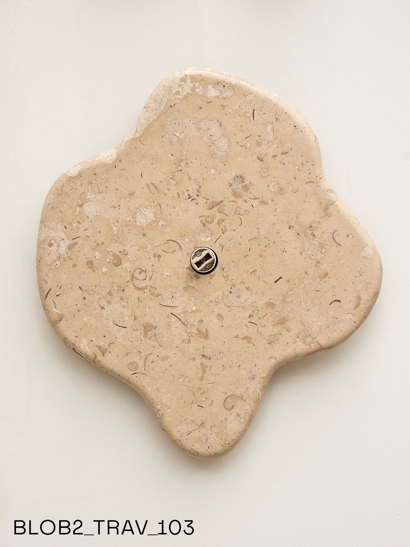 Blob Sconce #2 - Travertine