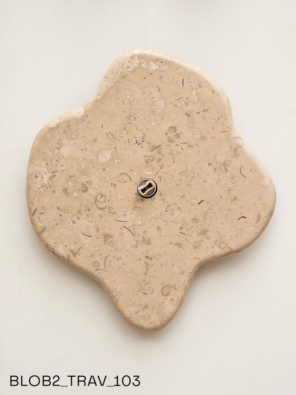 Blob Sconce #2 - Travertine