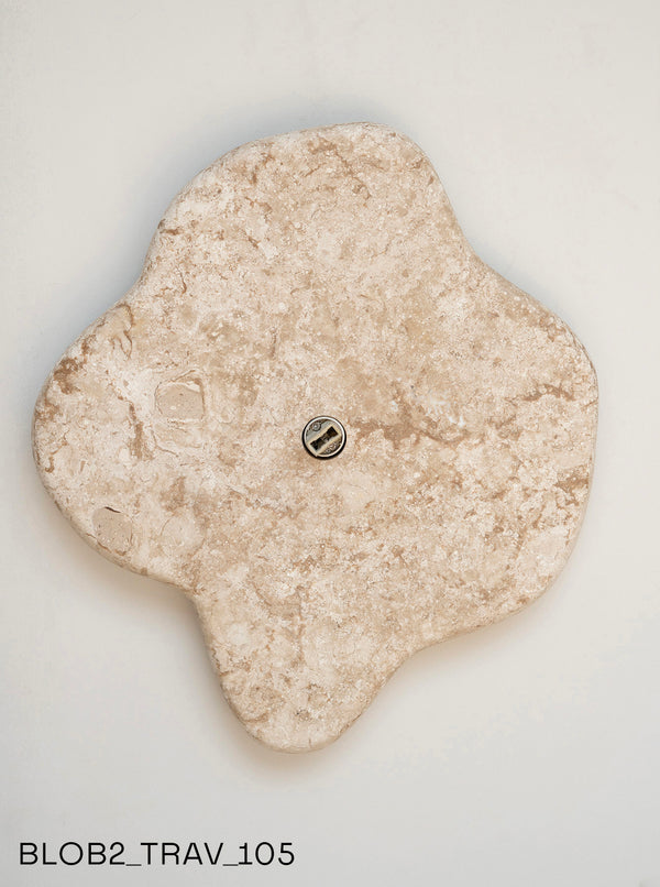 Blob Sconce #2 - Travertine