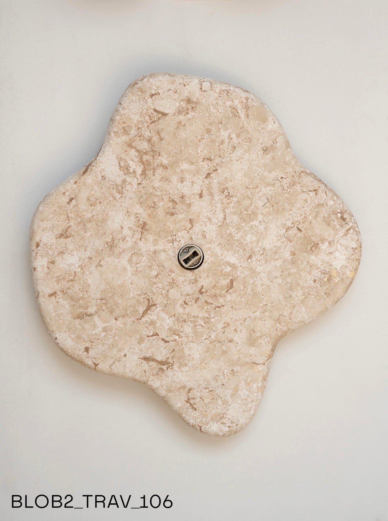 Blob Sconce #2 - Travertine
