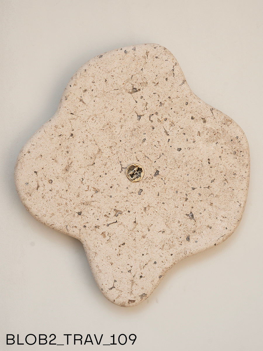 Blob Sconce #2 - Travertine