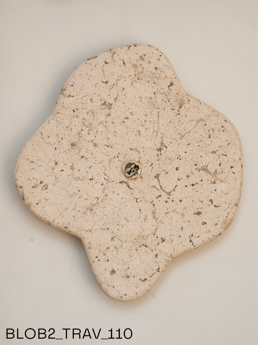 Blob Sconce #2 - Travertine