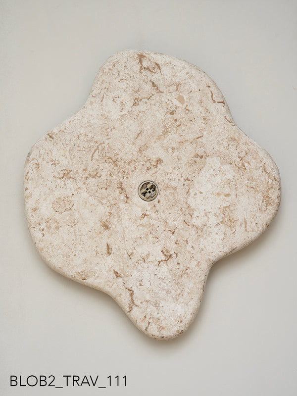 Blob Sconce #2 - Travertine