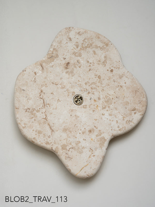 Blob Sconce #2 - Travertine
