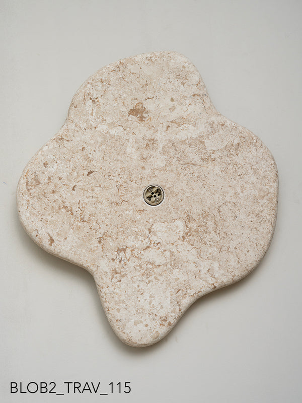 Blob Sconce #2 - Travertine