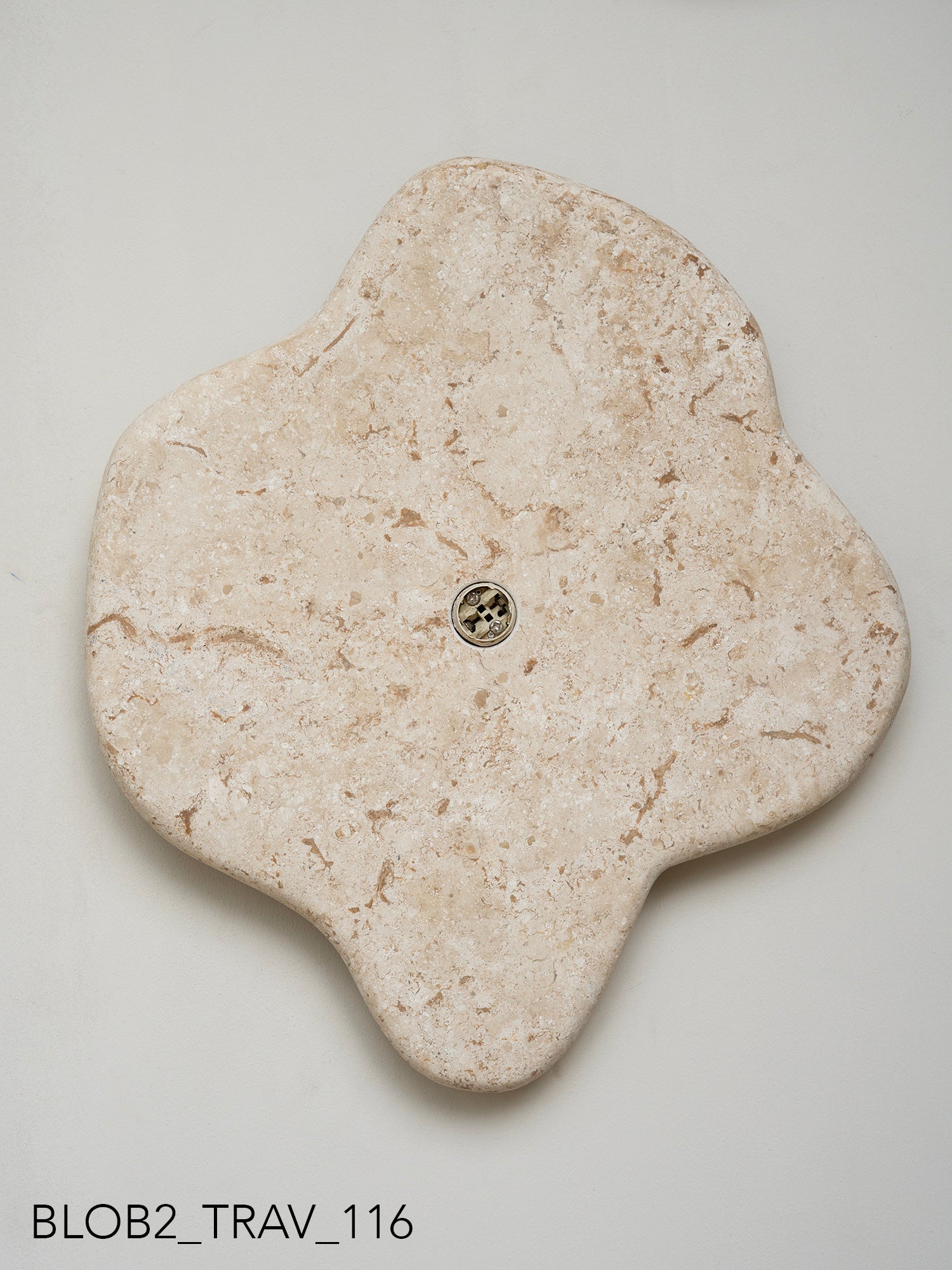 Blob Sconce #2 - Travertine