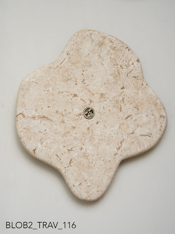 Blob Sconce #2 - Travertine