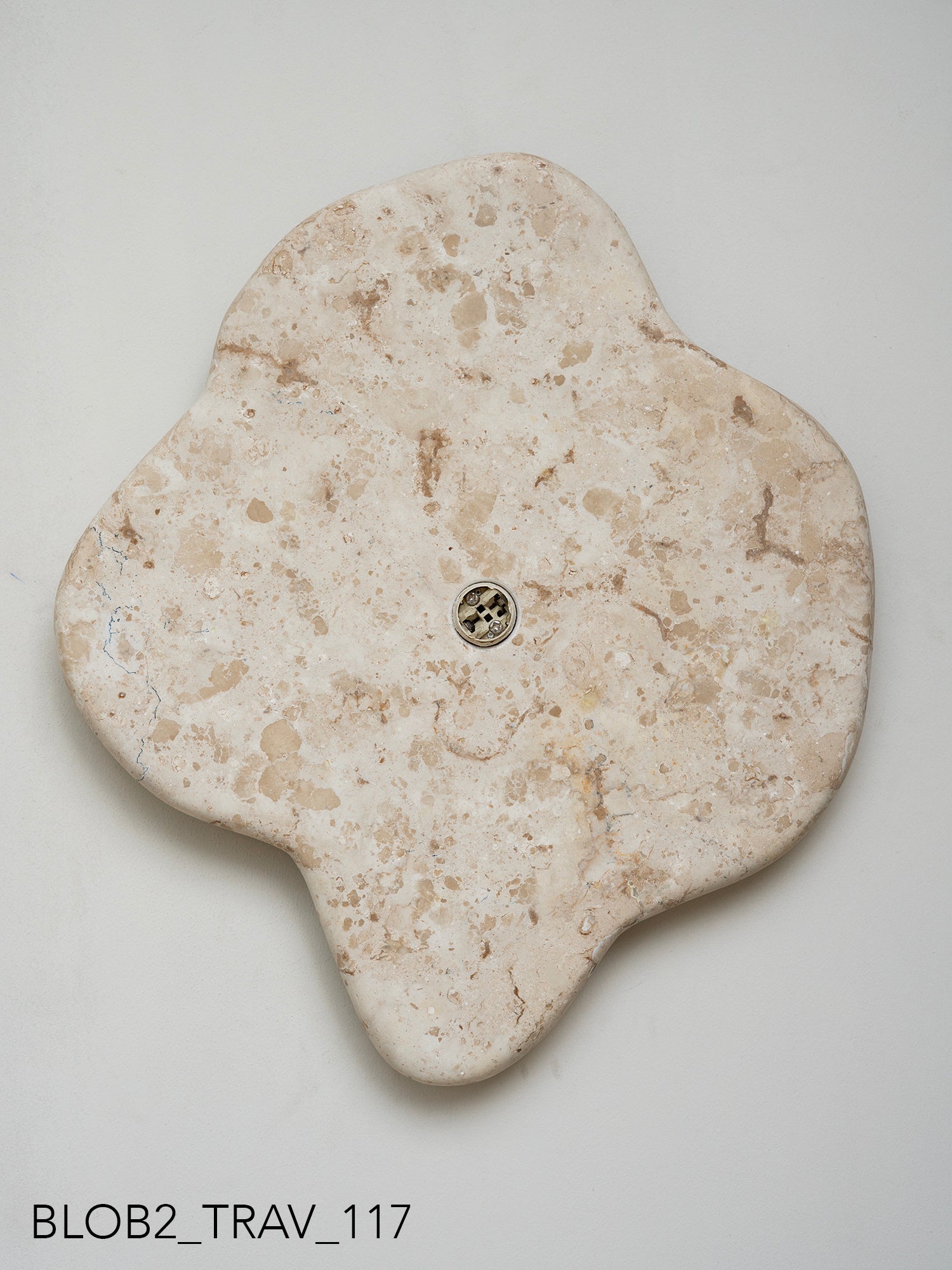 Blob Sconce #2 - Travertine