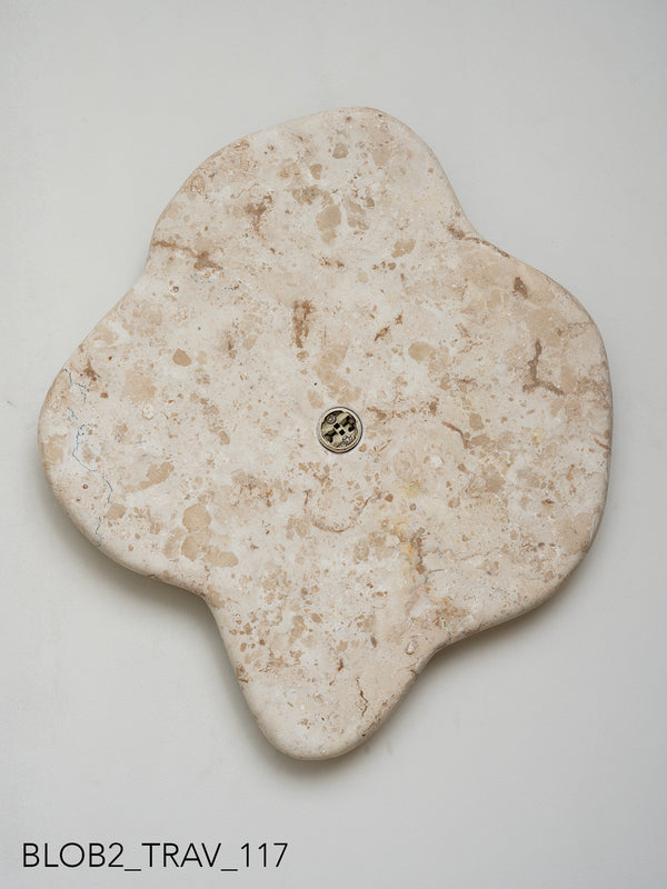 Blob Sconce #2 - Travertine