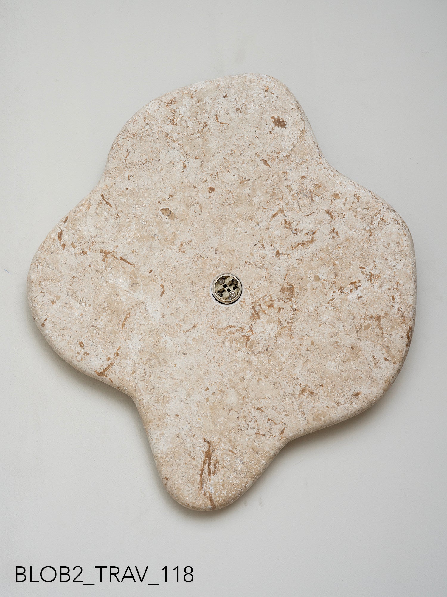 Blob Sconce #2 - Travertine