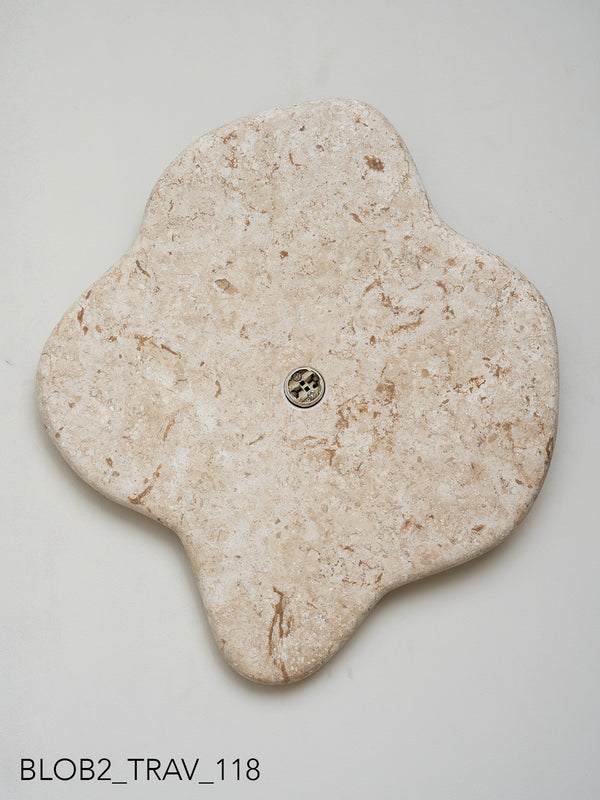 Blob Sconce #2 - Travertine