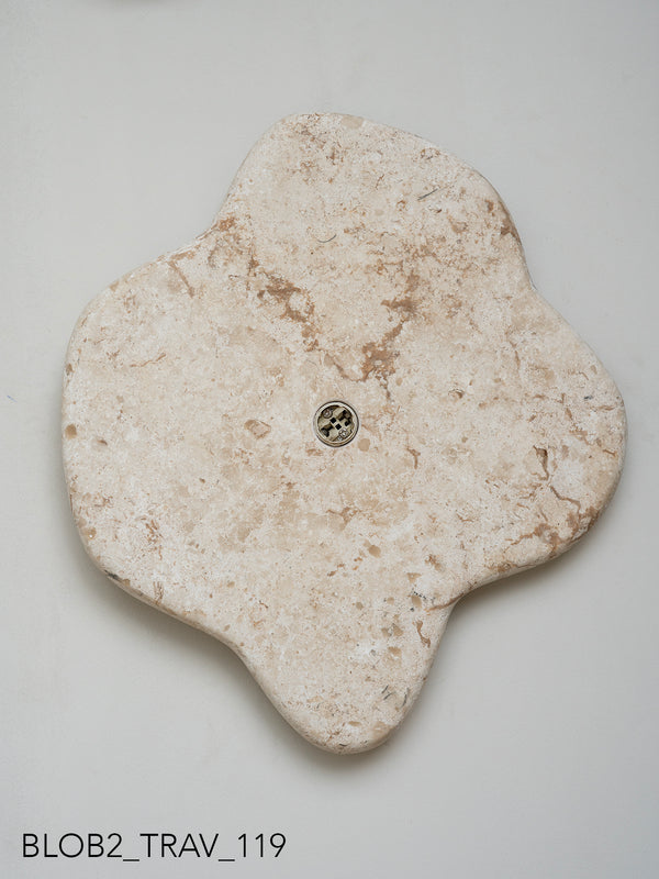 Blob Sconce #2 - Travertine