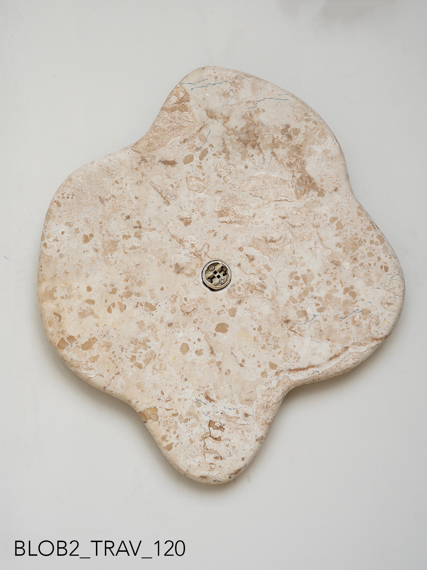Blob Sconce #2 - Travertine