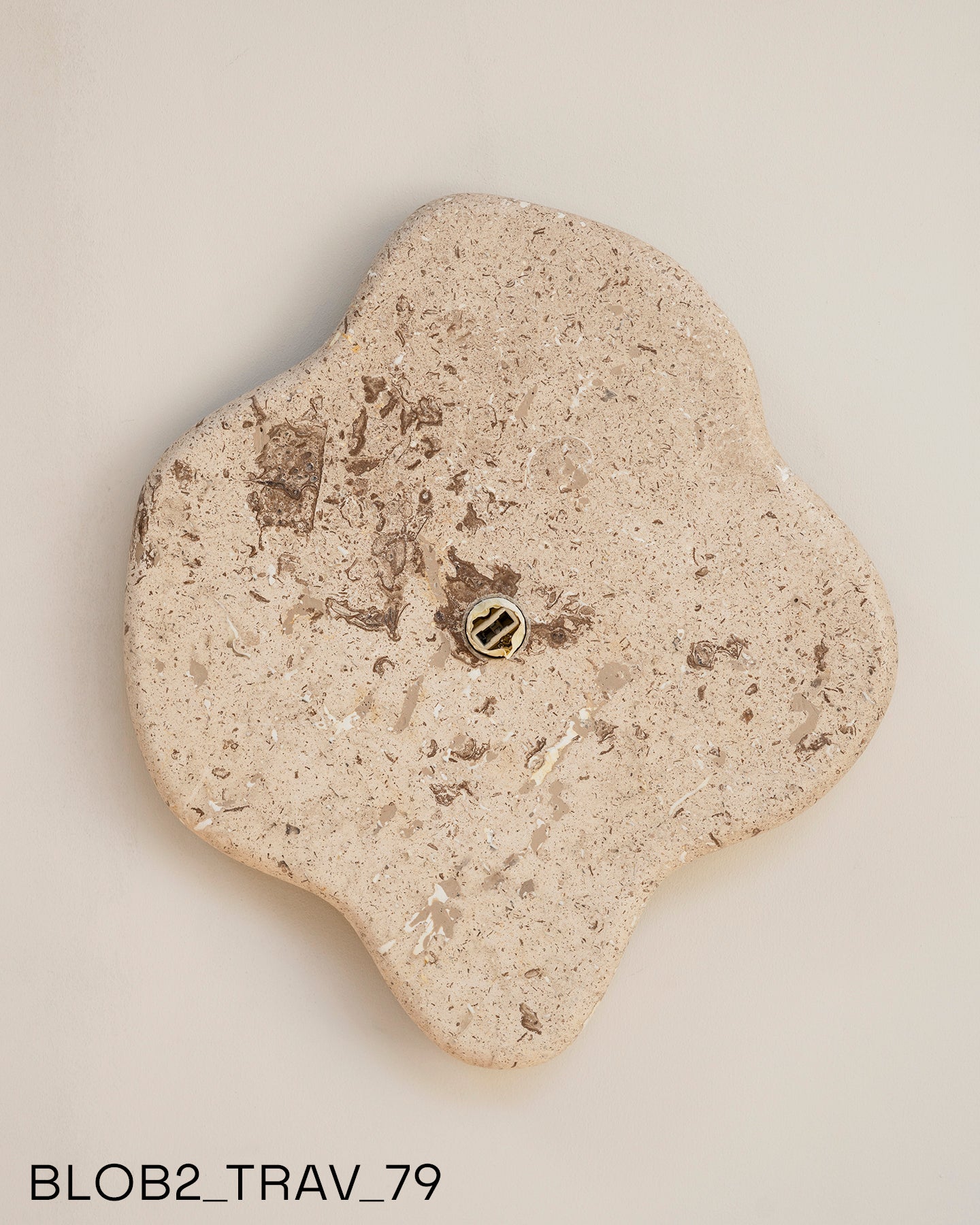 Blob Sconce #2 - Travertine